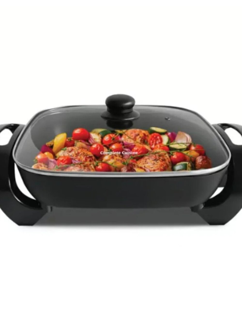 12-inch Electric Skillet with Tempered Glass Lid